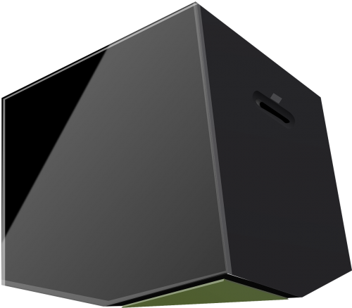 cube box black