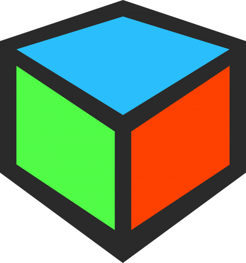 cube red green