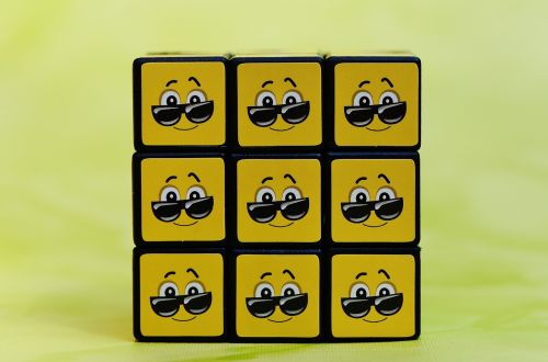 cube smilies cool