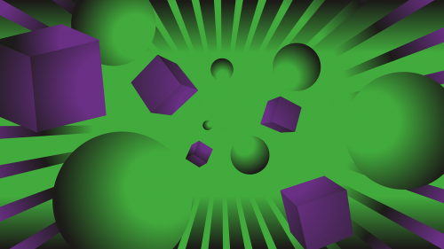 cube balls purple