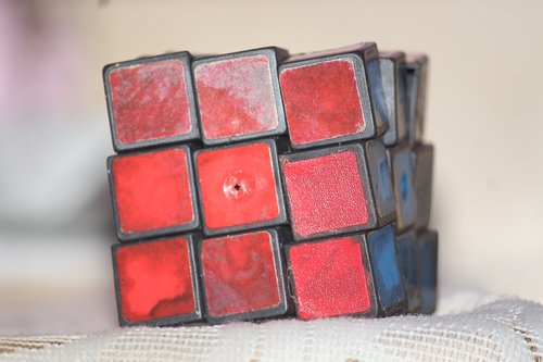 cube  rubiks cube  red