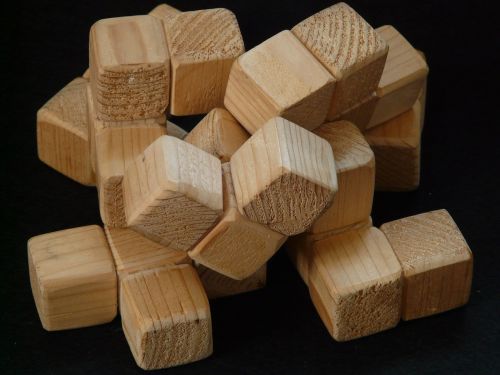 cube wood wooden toys