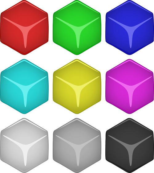 cubes blocks blue