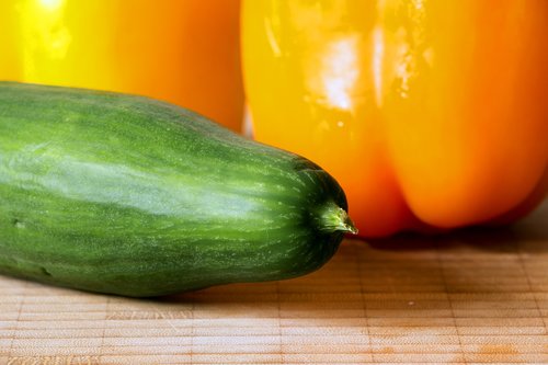 cucumber  paprika  vegetables