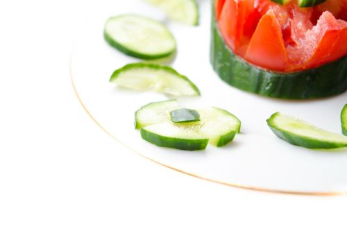 cucumbers salad vegetables