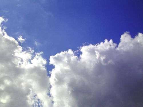 cumulus clouds sky