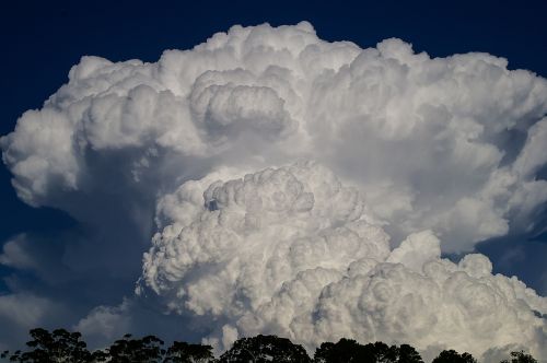 cumulus nimbus cloud white