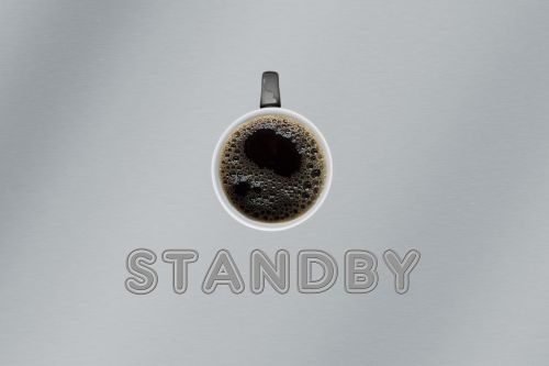 cup coffee standby