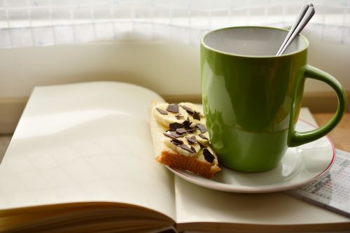 cup book breakfast