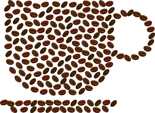 cup coffee beans