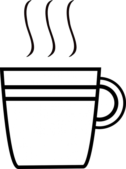 cup coffee black