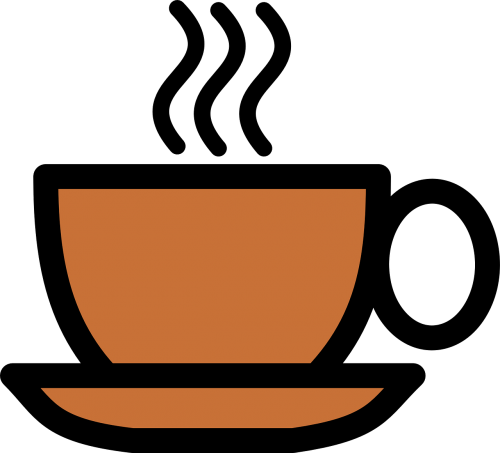 cup hot coffee