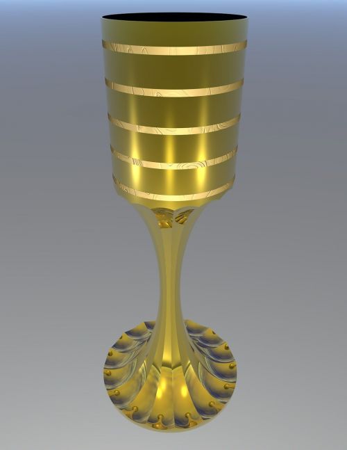 cup goblet metal