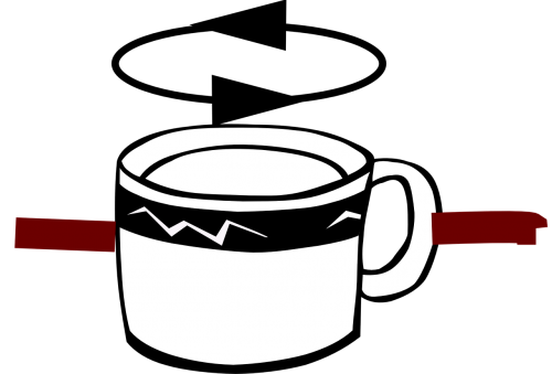 cup hot coffee