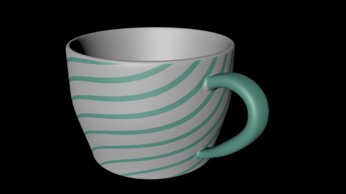 cup no light 3d cgi