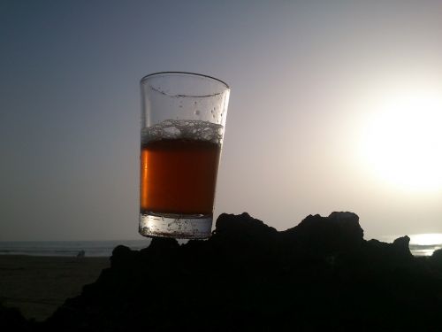 Cup Of Tea In The Beach