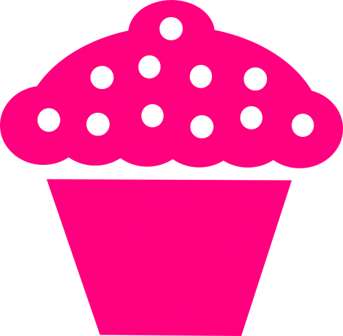 cupcake pink berries