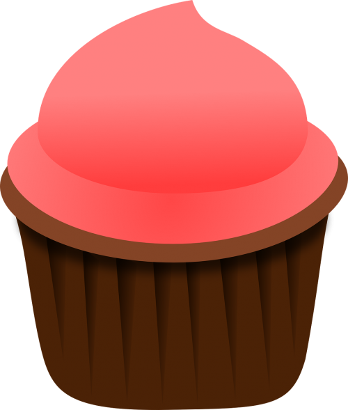 cupcake pink food