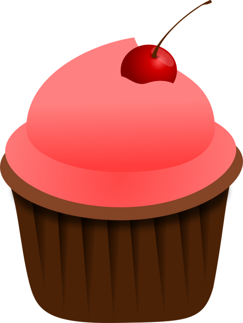 cupcake pink food