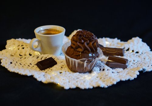 cupcake  chocolate  coffee time