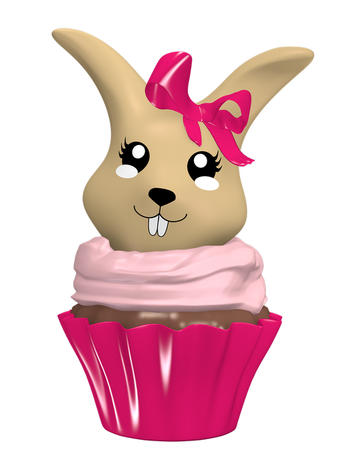 cupcake  bunny  cake
