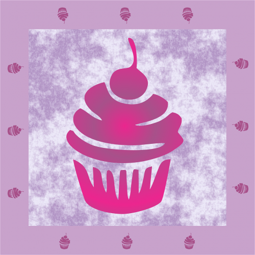 cupcake food purple