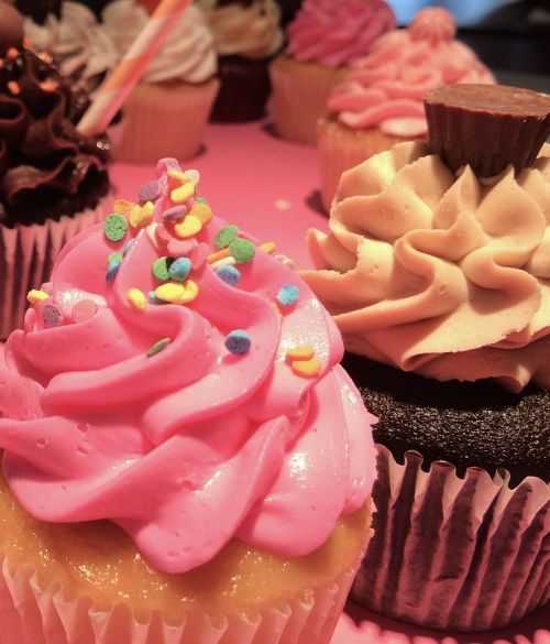 cupcakes dessert pink