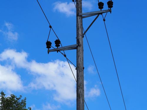current power poles strommast