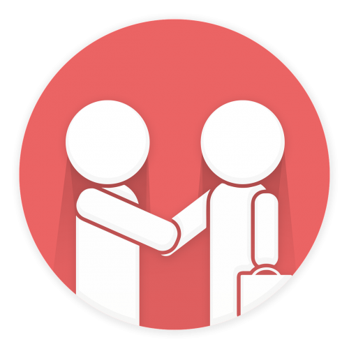customer service customer satisfaction shaking hands