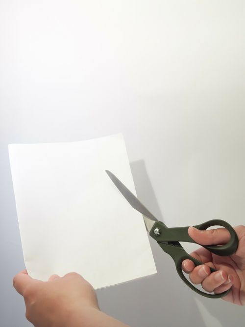 cut paper scissors