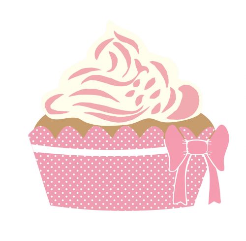 Cute Cupcake Pink Clipart