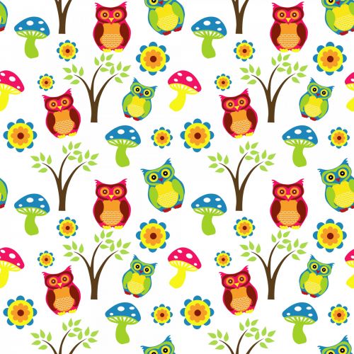 Cute Owl Wallpaper Pattern
