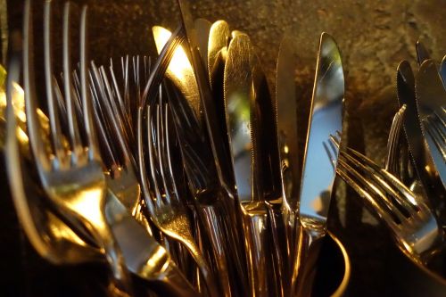 cutlery forks knives
