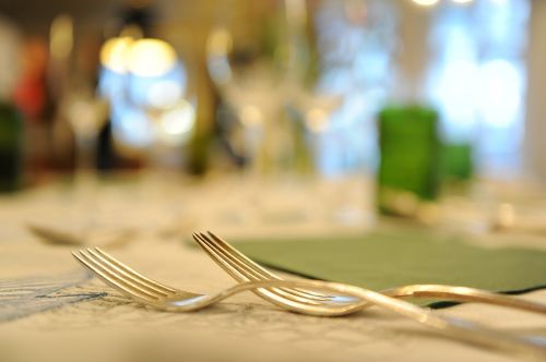 cutlery gedeckter table table