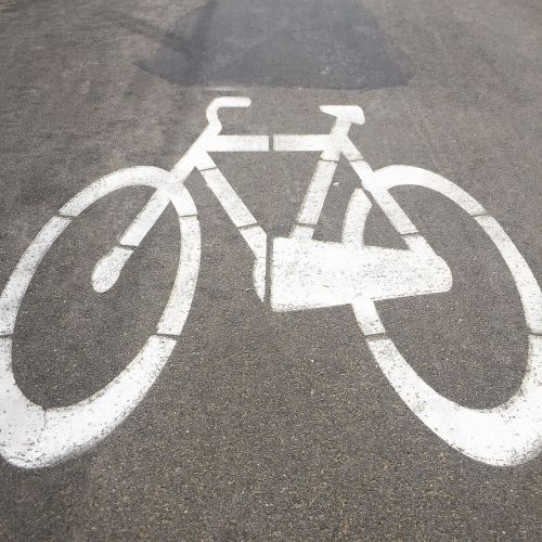 cycle track signage bicycle