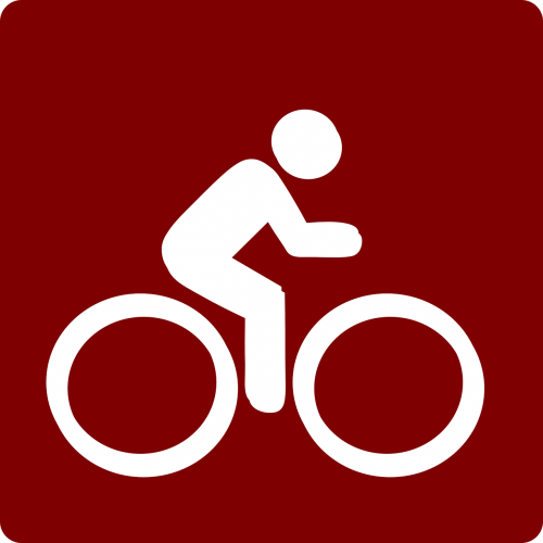 cycling bicycle red