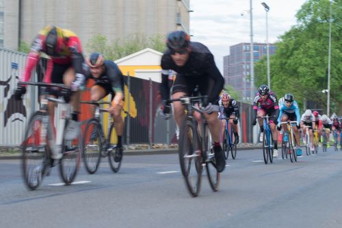 cyclist sports action