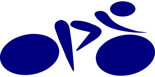 cyclist bike pictogram