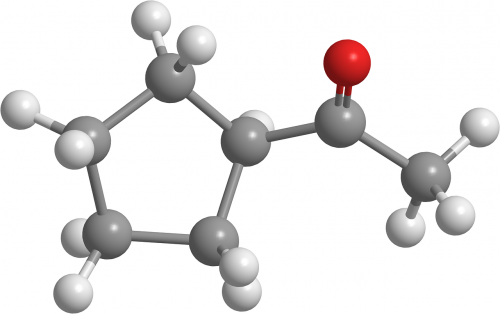 cyclopentyl-1-pentanone ketone molecules
