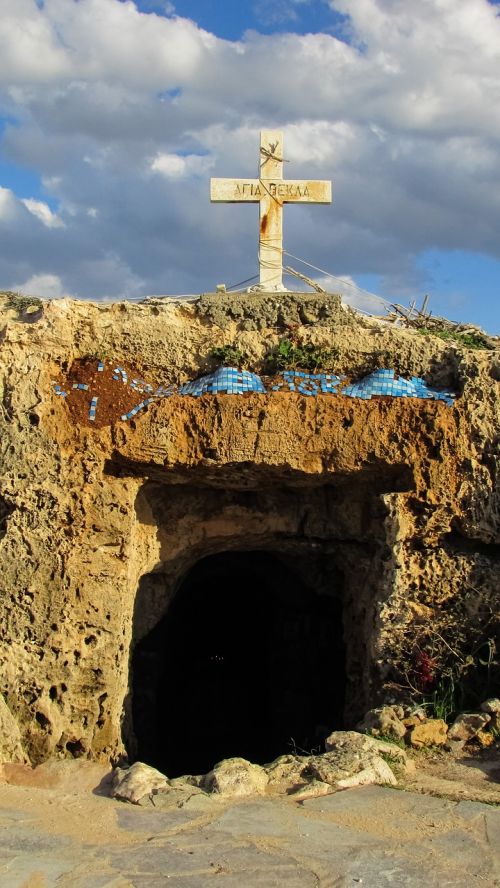 cyprus ayia thekla catacomb
