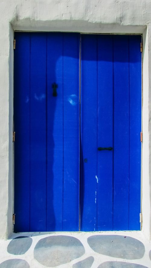 cyprus door blue