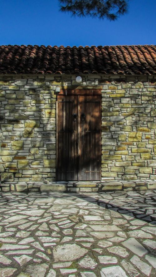 cyprus slated door