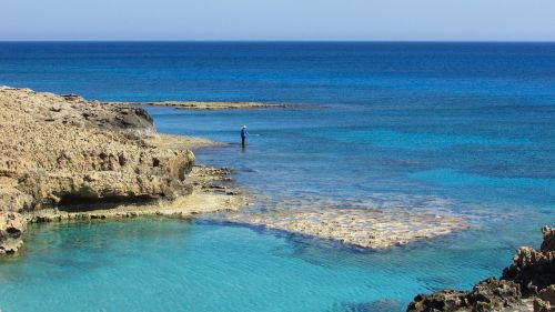 cyprus ayia napa rocky coast