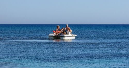 cyprus sea bike pedalling