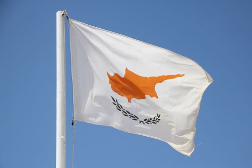 cyprus flag blow