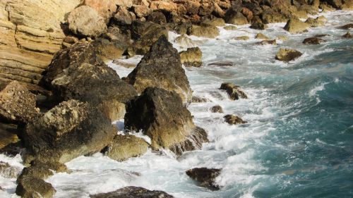 cyprus ayia napa rocky coast