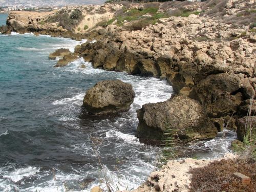 cyprus water rocks