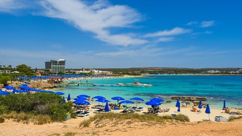 cyprus  ayia napa  makronissos beach