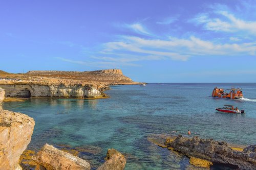 cyprus  cavo greko  sea caves