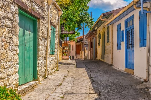 cyprus  omodos  village